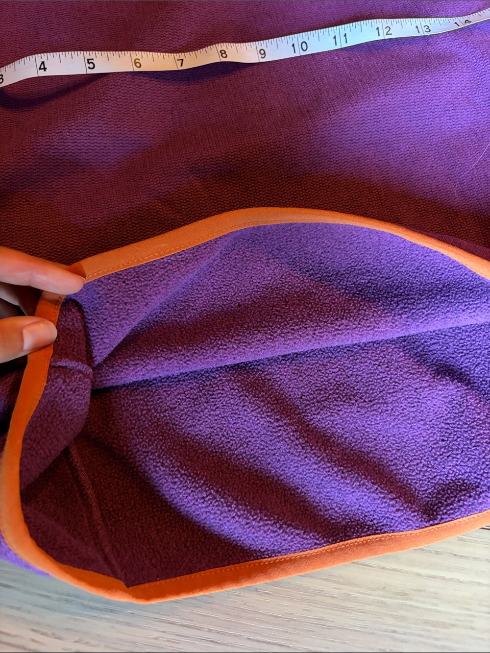 cotopaxi Purple Fleece Quarter-Zip with Orange Trim - Picture 8 of 8